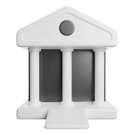 Bank Building  3D Icon