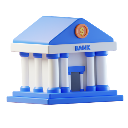 Bank Building  3D Icon