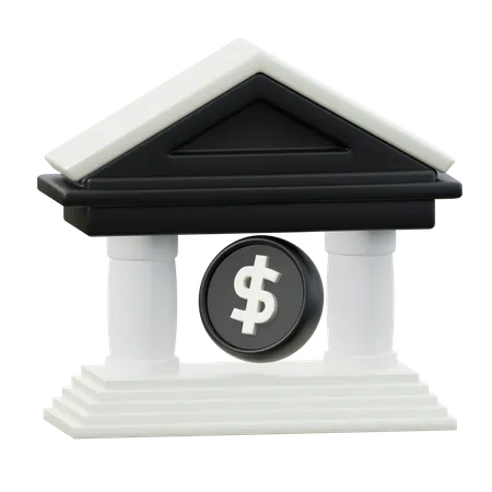 Bank Building  3D Icon