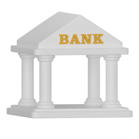 Bank Building  3D Icon