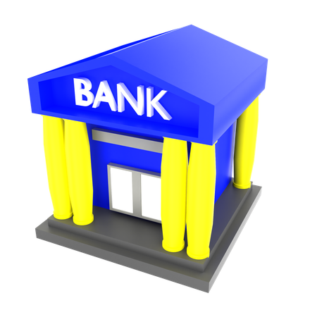 Bank building  3D Icon