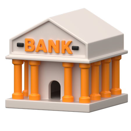 Bank Building  3D Icon