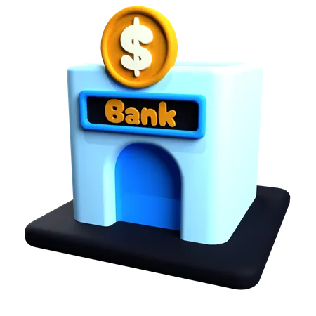 Bank Building  3D Icon