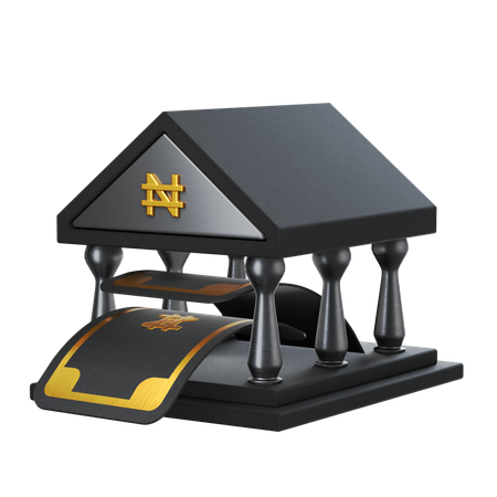 Bank Building  3D Icon