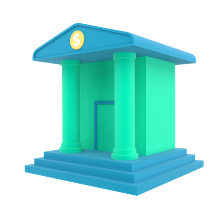 Bank Building  3D Icon