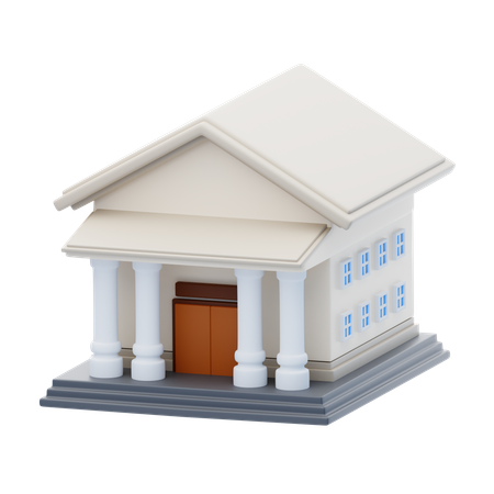 Bank Building  3D Icon