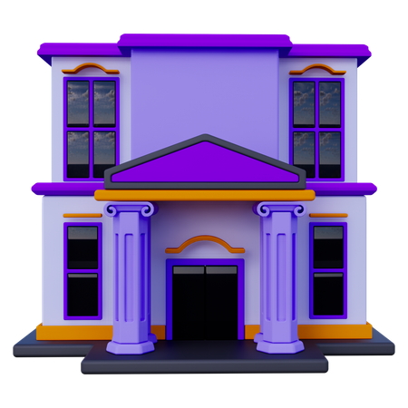 Bank Building  3D Icon