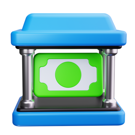 Bank Building  3D Icon