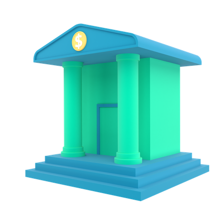 Bank Building  3D Icon