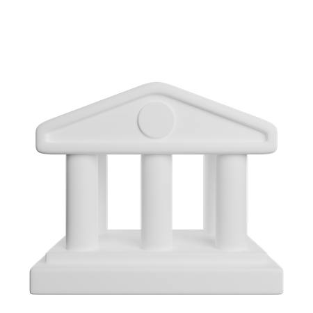 Bank Building 3D Icon