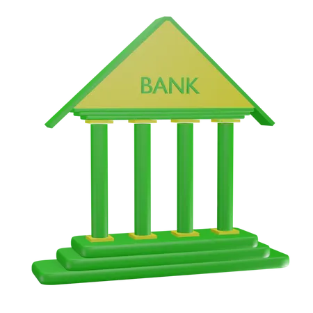 3 D ICON BANK Ilustration 3D Icon