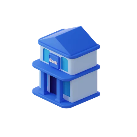 Bank 3 D Finance Icon 3D Icon