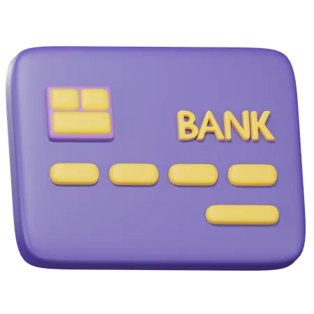 Bank Card  3D Icon
