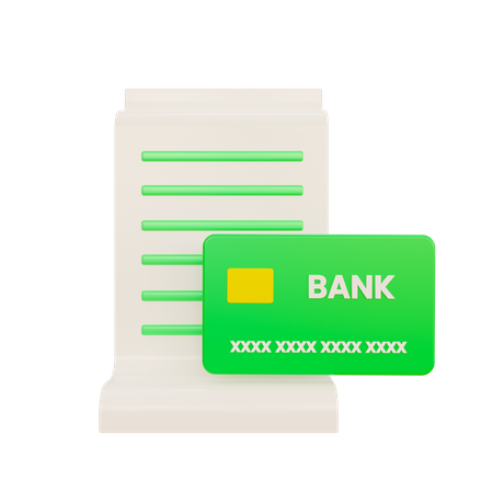 Bank Card  3D Icon