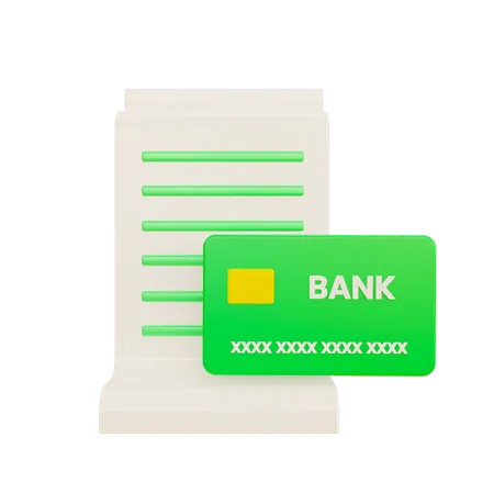 Bank Card  3D Icon