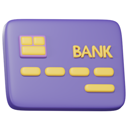 Bank Card  3D Icon