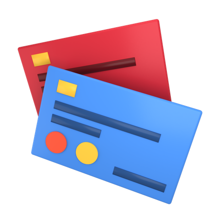 Bank Card  3D Illustration