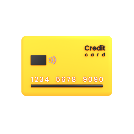 Bank Card  3D Illustration