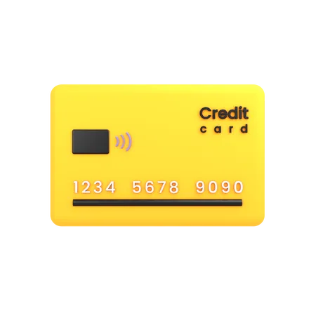 Bank Card  3D Illustration