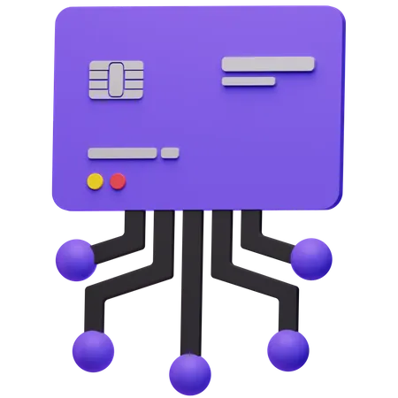 Bank Card Network  3D Icon