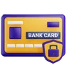 Bank Card With Padlock