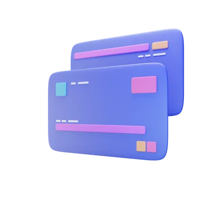 Bank cards  3D Illustration