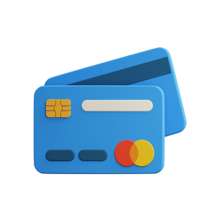 Bank Cards 3D Illustration