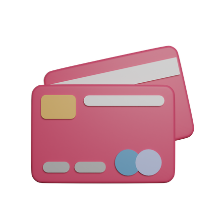 Bank Cards 3D Illustration