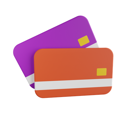 Bank Cards  3D Illustration