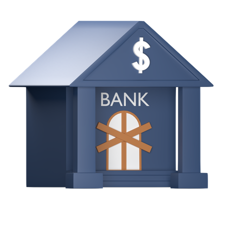 Bank Closed  3D Icon