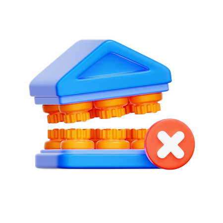 Bank Closure  3D Icon