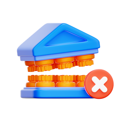 Bank Closure  3D Icon