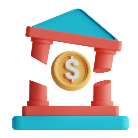 Bank Corruption  3D Icon