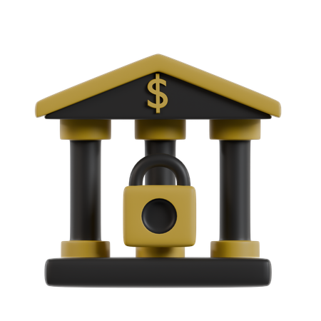 Bank Crisis  3D Icon