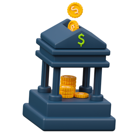Bank Deposit  3D Icon
