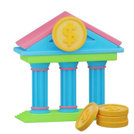 Bank Deposit  3D Icon