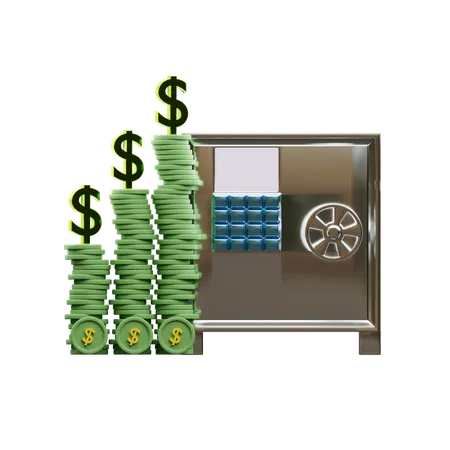 Bank Deposit Profit  3D Icon