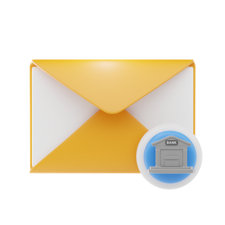 E-Mail der Bank  3D Icon