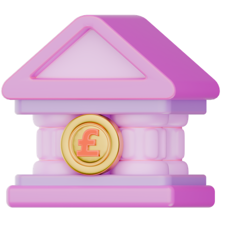 Bank England  3D Icon