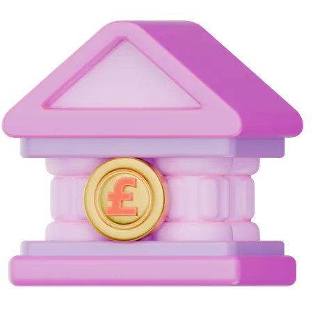 Bank England  3D Icon