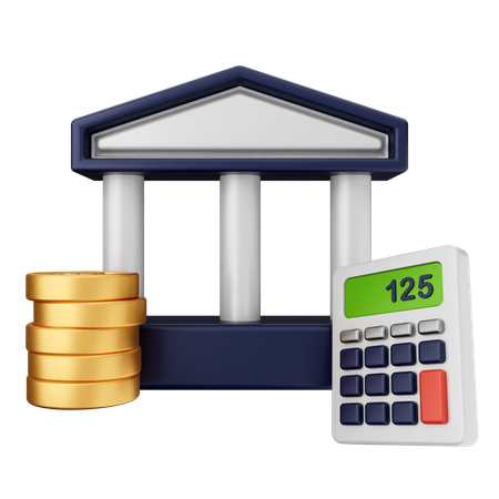 Bank Finance  3D Icon