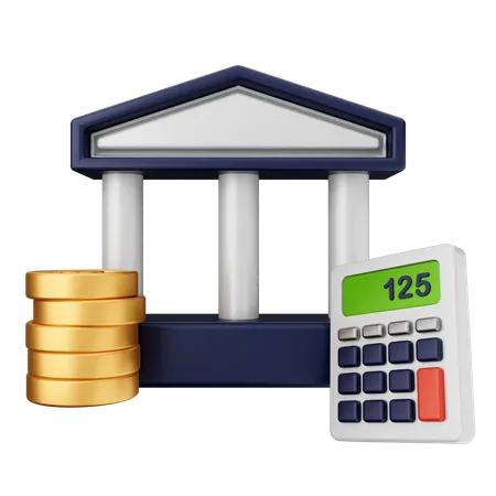 Bank Finance  3D Icon