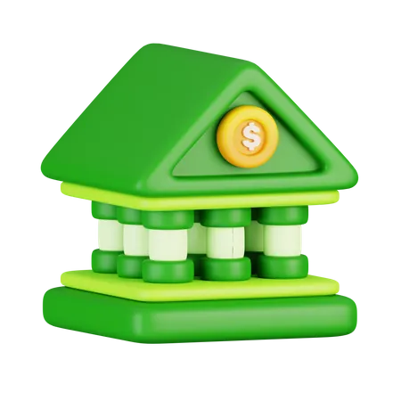 Bank Institute  3D Icon