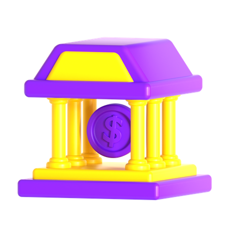 Bank Institute  3D Icon