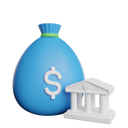 Bank Investment  3D Icon