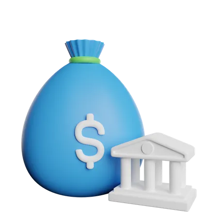 Bank Investment  3D Icon