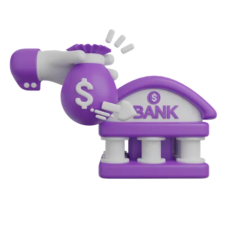 Bank Investment  3D Icon