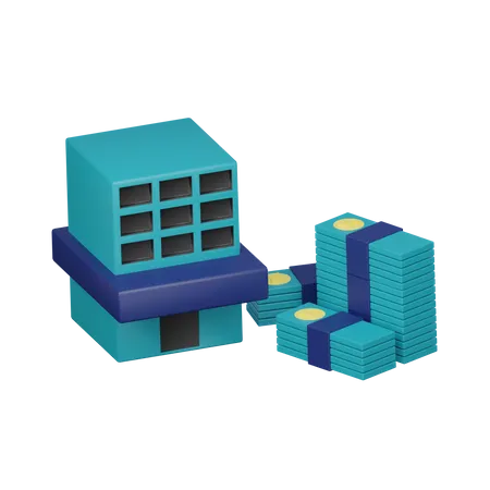 3 D Bank Loan Fund 3D Icon