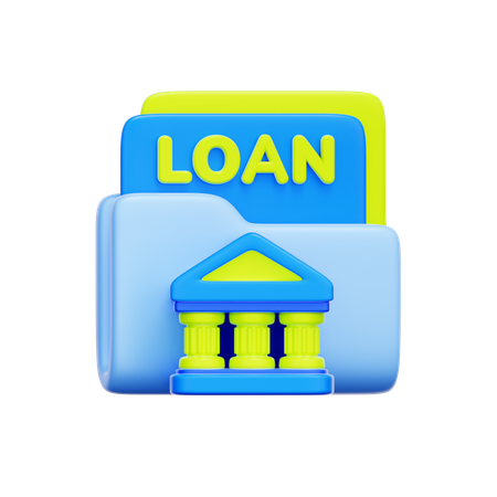 Bank Loan Documents  3D Icon