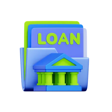 Bank Loan Documents  3D Icon